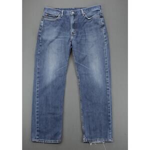 Levis 501 Jeans Distressed Straight Leg Mens 36x32 Blue